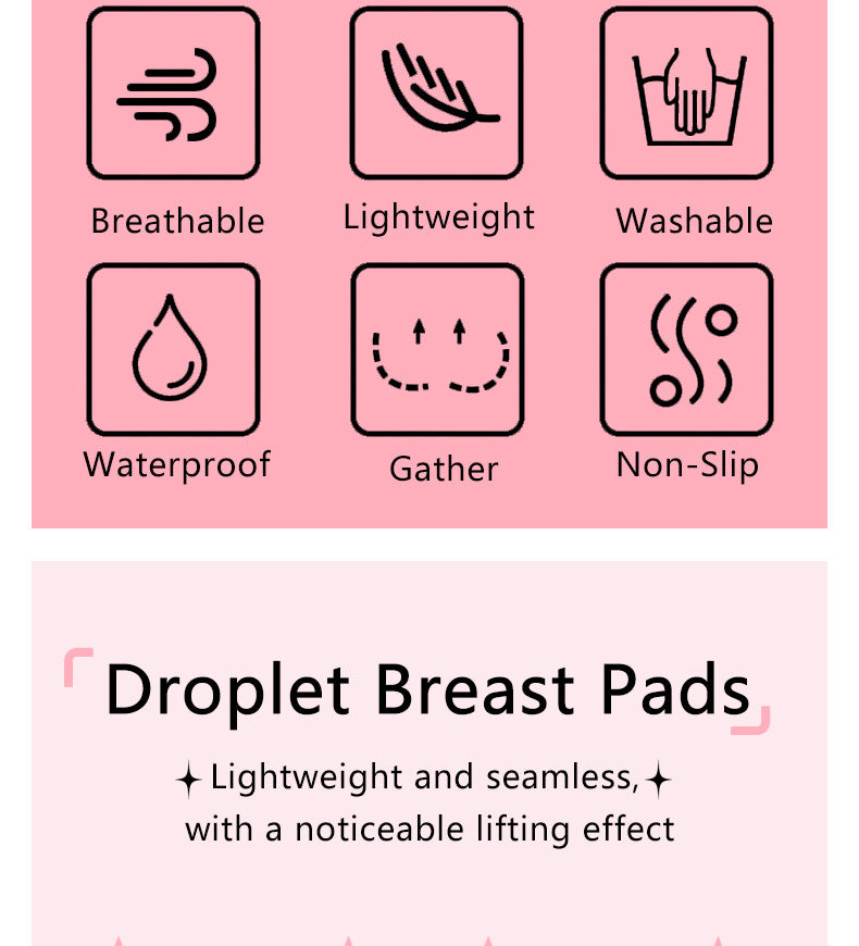 Silicone Nipple Covers - 1 Pair Women's Reusable Adhesive Invisible Pasties Nippleless Covers