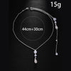 Bridal Wedding Pearl Necklace With Tassel Back Chain