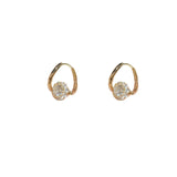 Golden Exquisite Zircon Ear Buckle