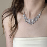 Flash Diamond Tassel Necklace Luxury Dress Accessories Dinner Clavicle Necklace CN88