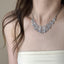 Flash Diamond Tassel Necklace Luxury Dress Accessories Dinner Clavicle Necklace CN88