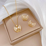 Flash Diamond Tassel Luxury Dress Accessories Dinner Clavicle Necklace Earring CN314