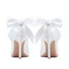 Elegant Tulle Wedding Shoes Thin Heels Bridal Shoes