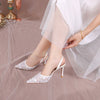 Lace Openwork For Women With High-heeled Sandals