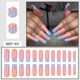 Rhinestone Nails Bling Wedding Press On Nails With Design For Women And Girls CN101