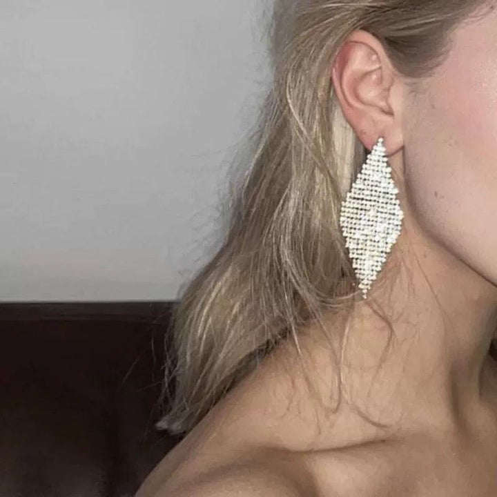 Personality Evening Dress Bride Wedding Stud Earrings