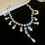 Flash Diamond Tassel Necklace Luxury Dress Accessories Dinner Clavicle Necklace CN153