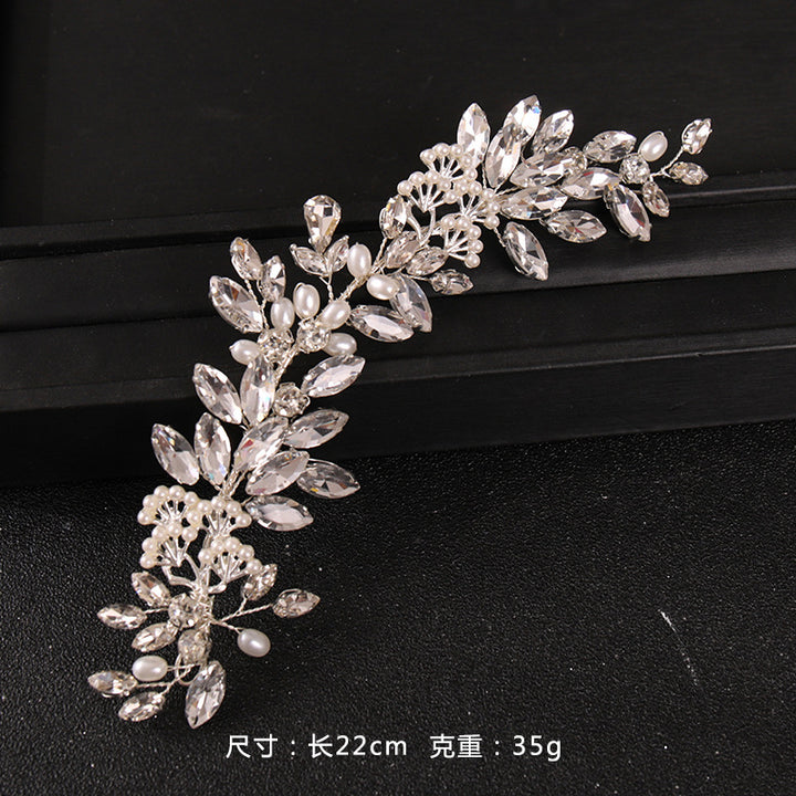 New Bride Rhinestone Pearl Hairband Accessories Wedding Dress Hair Accessories