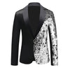 Gold Silver 1 Piece Men's Suit Sequin Jacket