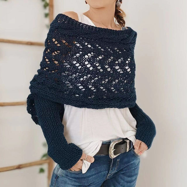 Winter Versatile Double-sided Cold-proof Thickened Warm Shawl Women's Scarf CN382