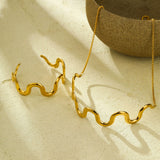 New Wave Gold Silver Necklace Bracelet Jewelry Chain Set