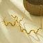 New Wave Gold Silver Necklace Bracelet Jewelry Chain Set