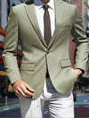 Casual Single-row Button Suit Jacket Men's Slim Suit Jacket Long Sleeves Suit