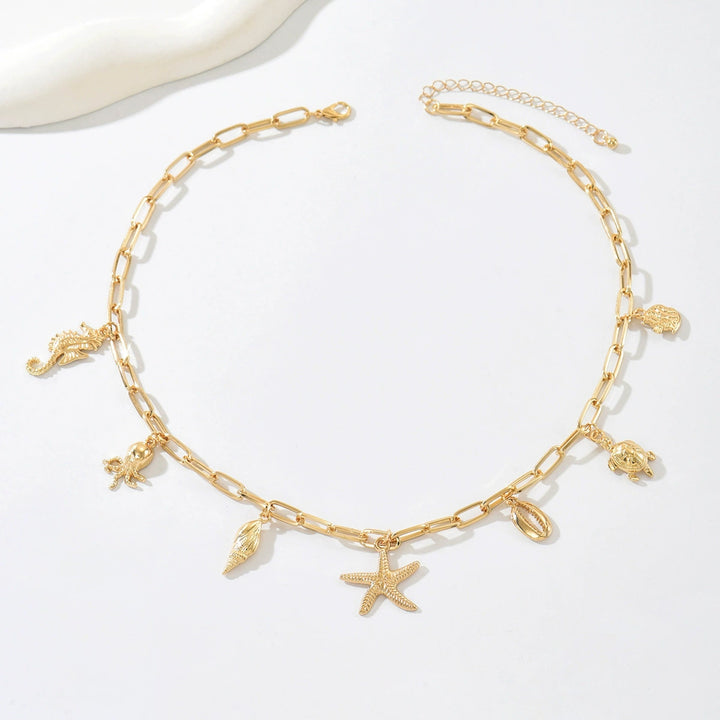 Bohemian Pearl & Shell Choker Necklace – Beachy Layering Piece
