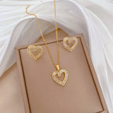 Flash Diamond Tassel Luxury Dress Accessories Dinner Clavicle Necklace Earring CN332