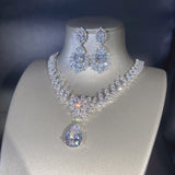Flash Diamond Tassel Necklace Luxury Dress Accessories Dinner Clavicle Necklace CN01