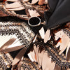 Men's Fashion Tuxedo Jacket Tassels Sequin Rose Gold CN446