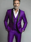 Elegant Classic 3 Piece Men's Suit with Regular Fit and Sophisticated Peak Lapel