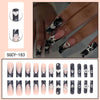 Rhinestone Nails Bling Wedding Press On Nails With Design For Women And Girls CN99
