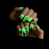 Halloween Wearable Nail Art Stickers Ghost Nail Decals Horror Ghost Long