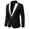 Black Classic 1 Piece Men's Suit with Regular Fit and Sophisticated Peak Lapel