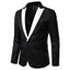 Black Classic 1 Piece Men's Suit with Regular Fit and Sophisticated Peak Lapel