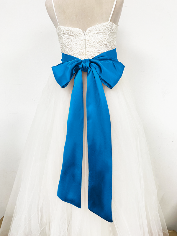Girls Satin Tie Back Belt