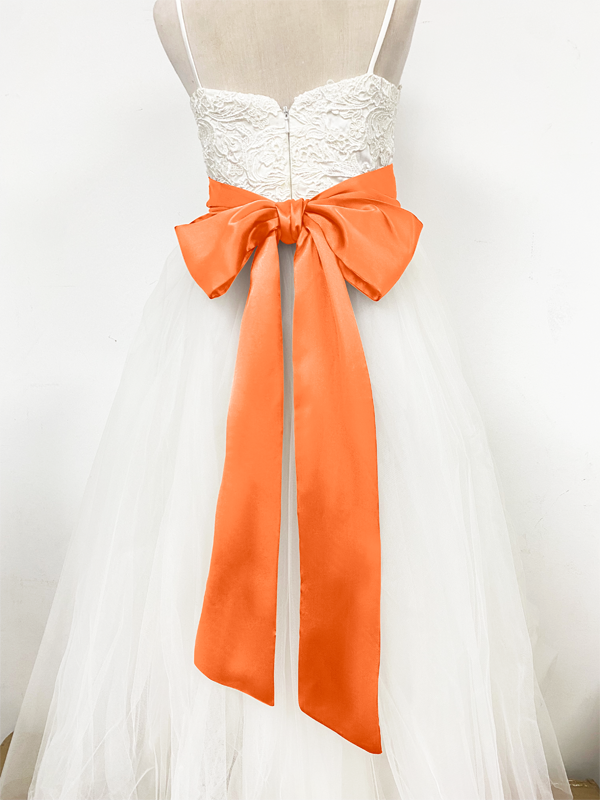 Girls Satin Tie Back Belt