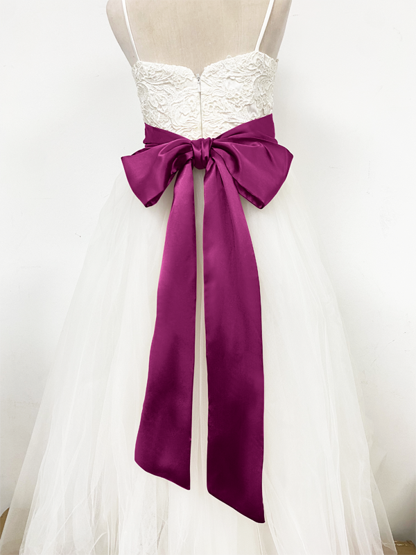 Girls Satin Tie Back Belt