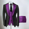 Purple Mens' formal Suits Slim Fit Notch Lapel suit 3 Pieces Suit CN487