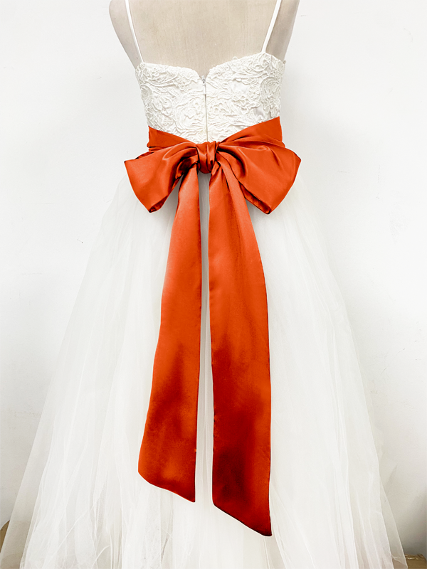 Girls Satin Tie Back Belt