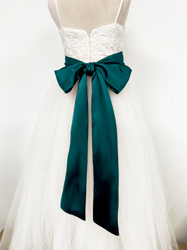 Girls Satin Tie Back Belt