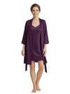 Women's 3/4 Sleeves Bride Bridesmaid Robes Silk Like Short Wedding Robes