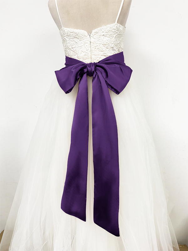 Girls Satin Tie Back Belt