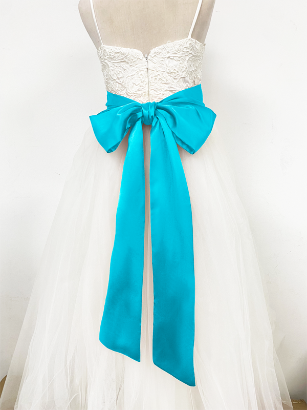 Girls Satin Tie Back Belt
