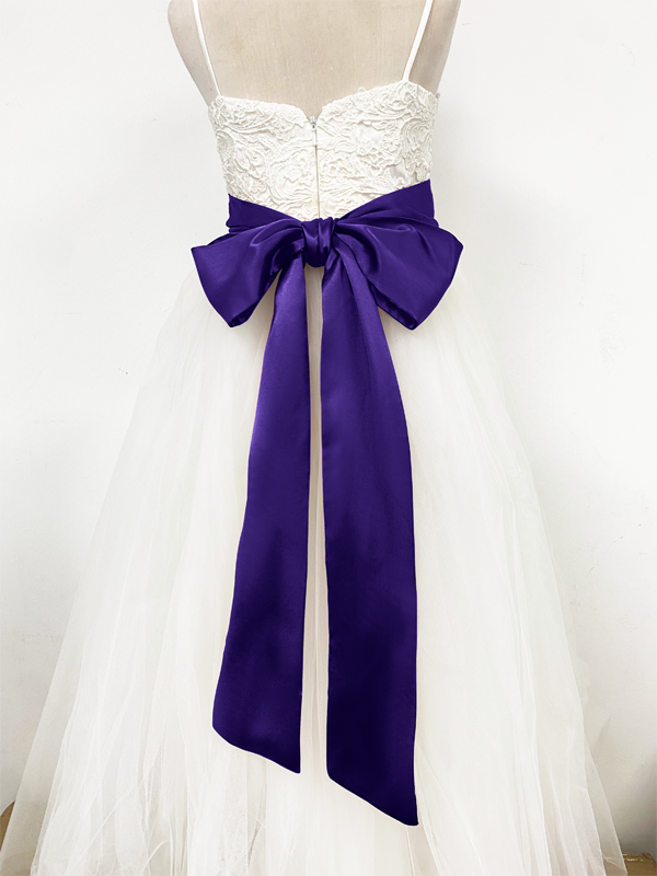 Girls Satin Tie Back Belt