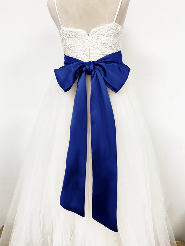 Girls Satin Tie Back Belt