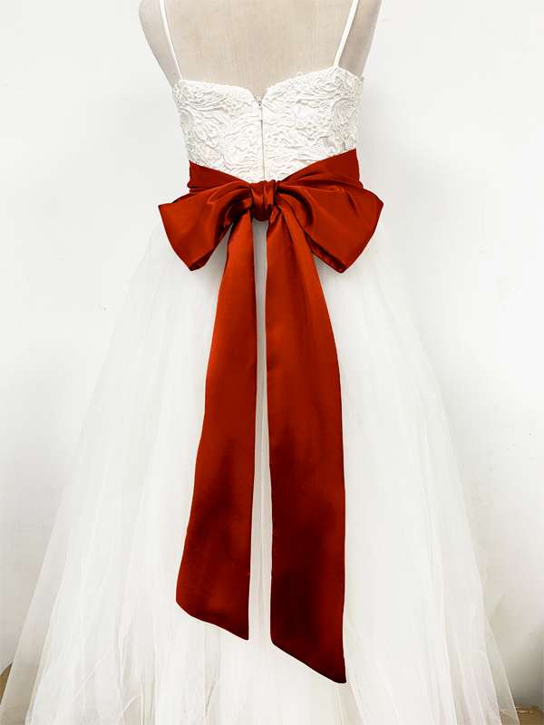 Girls Satin Tie Back Belt