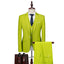 Glass Green Men's Casual 3 Piece Suit Notch Lapel Flat Tuxedos Set CN467