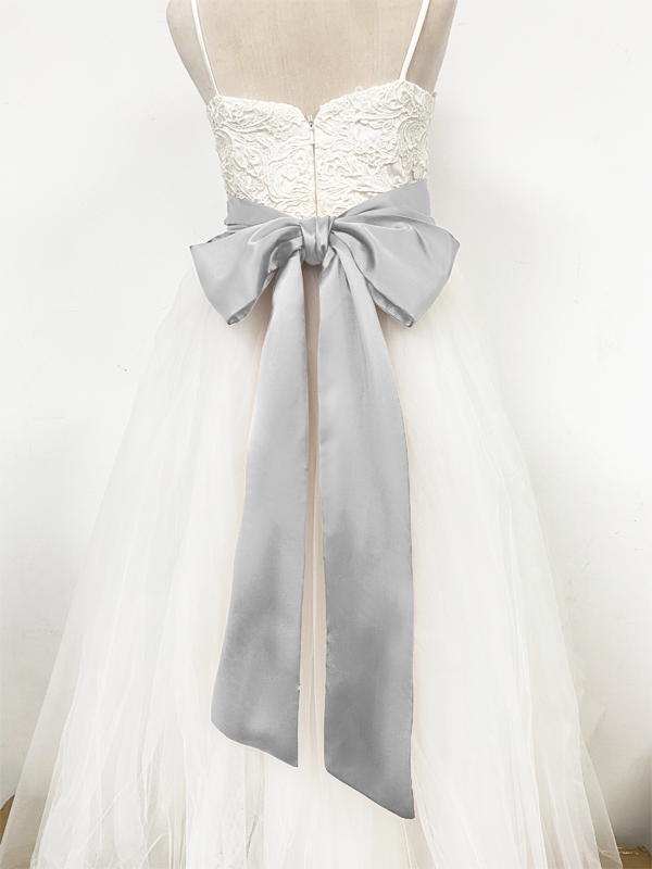 Girls Satin Tie Back Belt