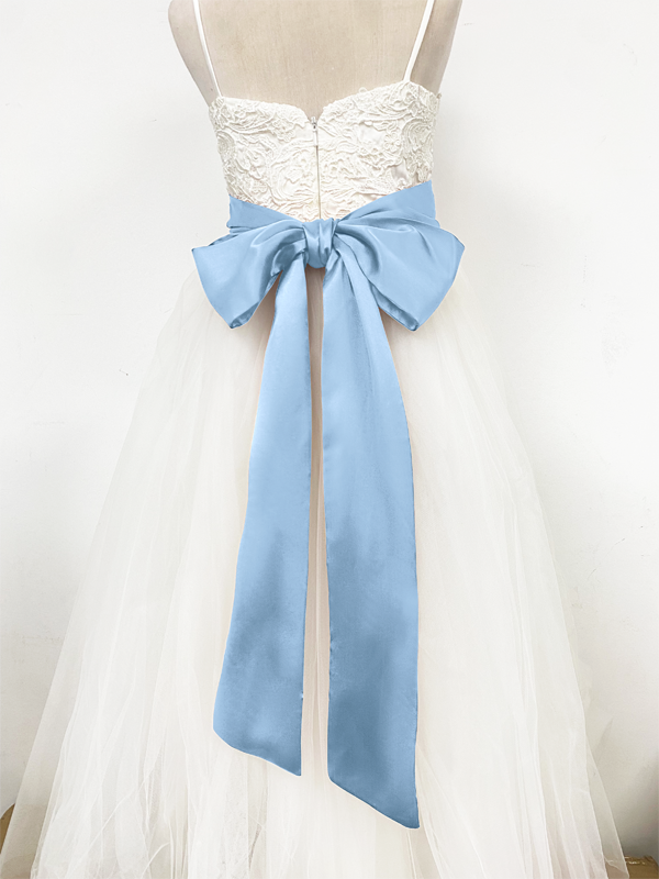 Girls Satin Tie Back Belt