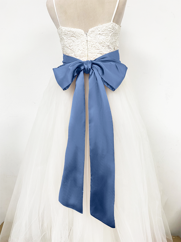 Girls Satin Tie Back Belt