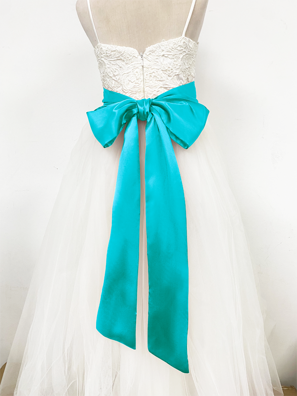 Girls Satin Tie Back Belt
