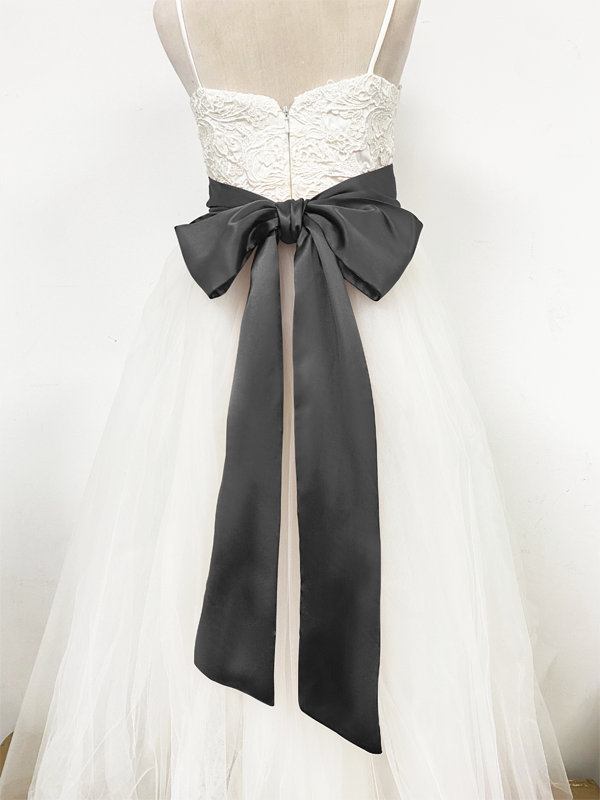 Girls Satin Tie Back Belt