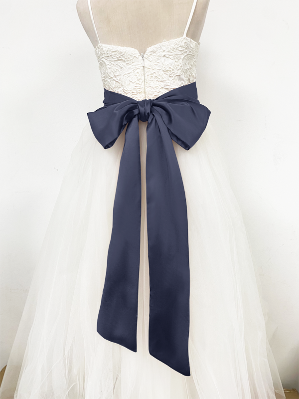Girls Satin Tie Back Belt