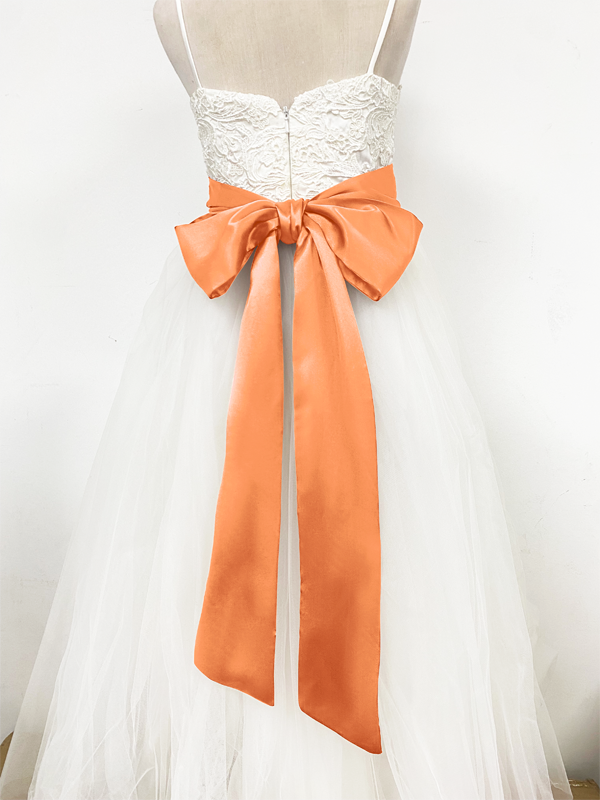 Girls Satin Tie Back Belt