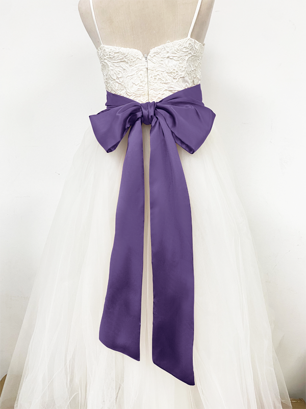 Girls Satin Tie Back Belt