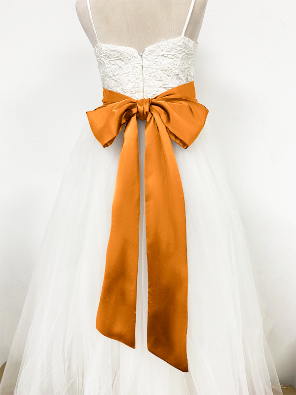Girls Satin Tie Back Belt