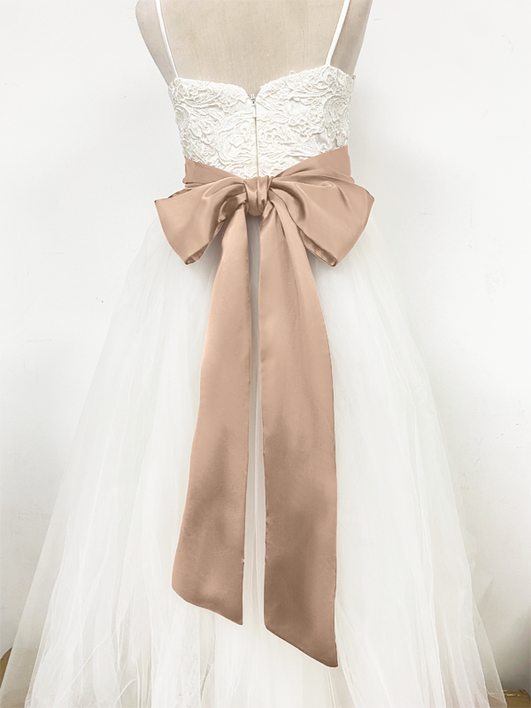 Girls Satin Tie Back Belt