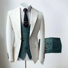 Men's Suits Slim Fit Notch Lapel Tuxedos 3 Pieces Suit CN432